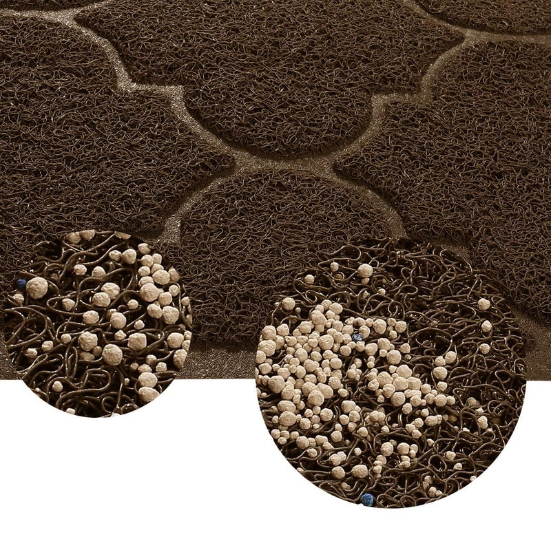 PETUPPY Cat Litter Mat Traps Litter from Litter Box XL Size 47"X36" Durable Trapping Rug, Non-Slip and Waterproof, Easy to Clean - Image 3